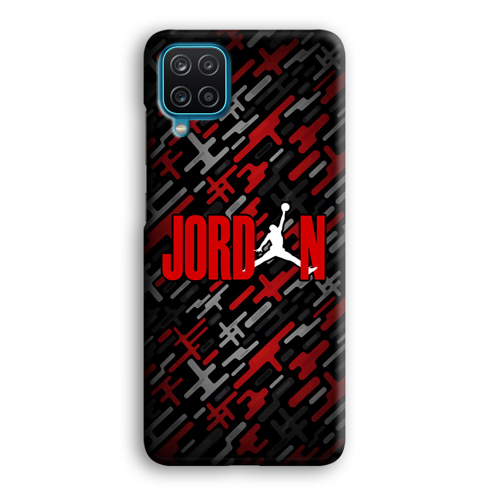 Air Jordan Red Shape Abstract Samsung Galaxy A12 Case