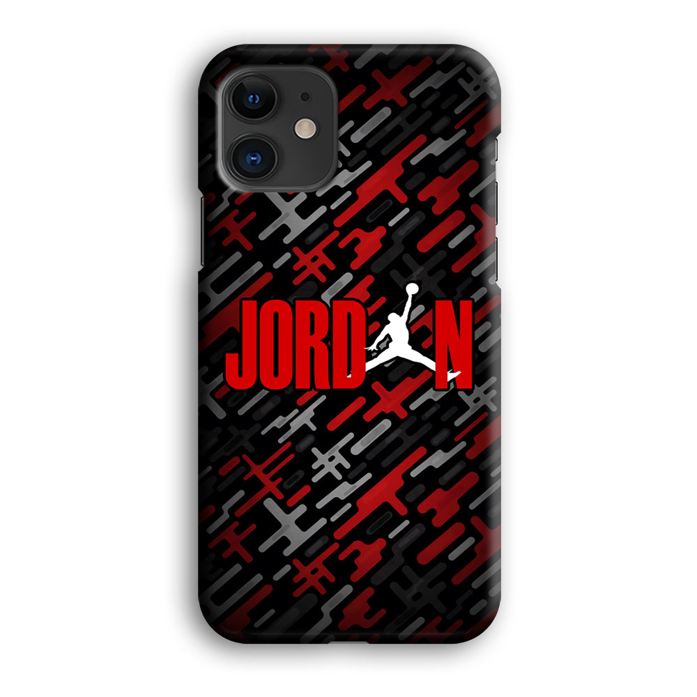 Air Jordan Red Shape Abstract iPhone 12 Case