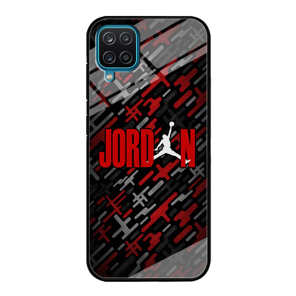 Air Jordan Red Shape Abstract Samsung Galaxy A12 Case