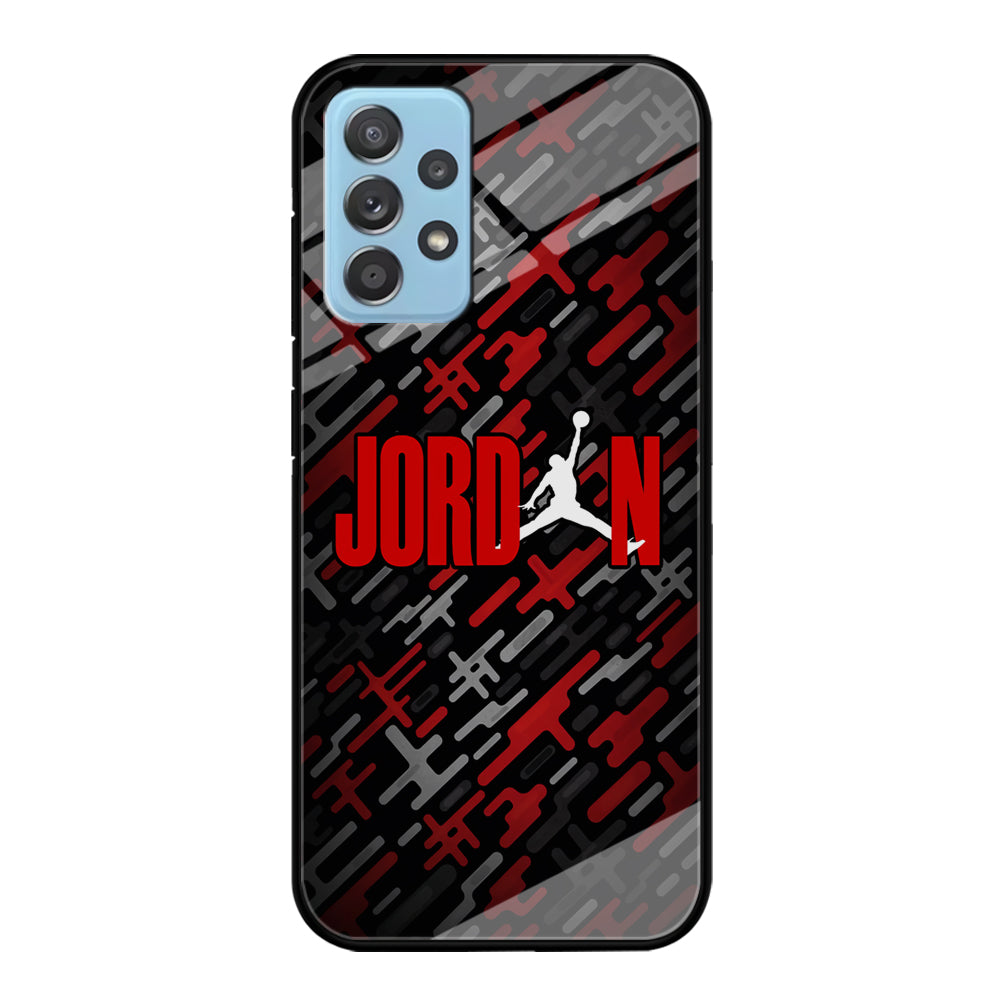 Air Jordan Red Shape Abstract Samsung Galaxy A52 Case