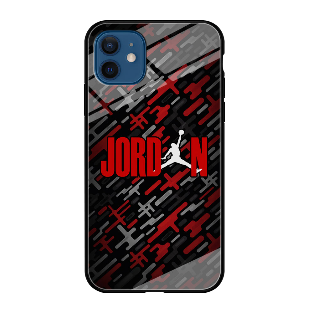 Air Jordan Red Shape Abstract iPhone 12 Case