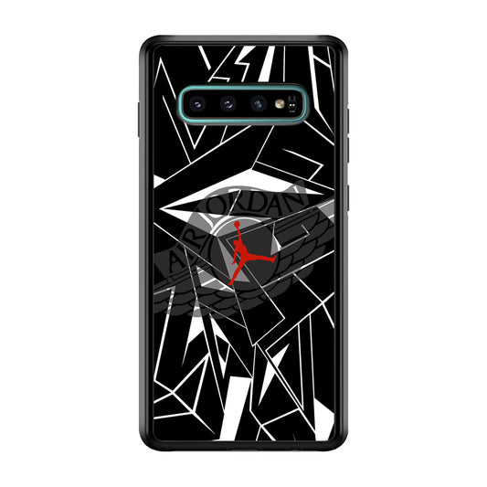 Air Jordan Red Shine Samsung Galaxy S10 Plus Case