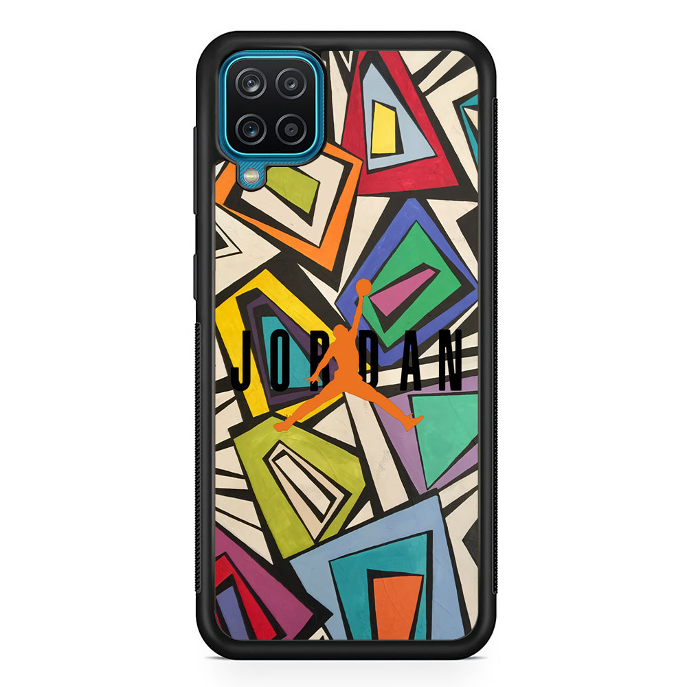 Air Jordan Retro Shape Abstract Samsung Galaxy A12 Case