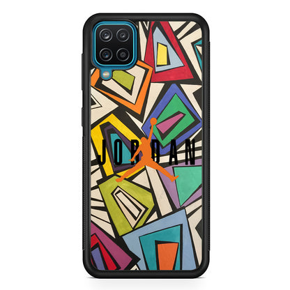 Air Jordan Retro Shape Abstract Samsung Galaxy A12 Case