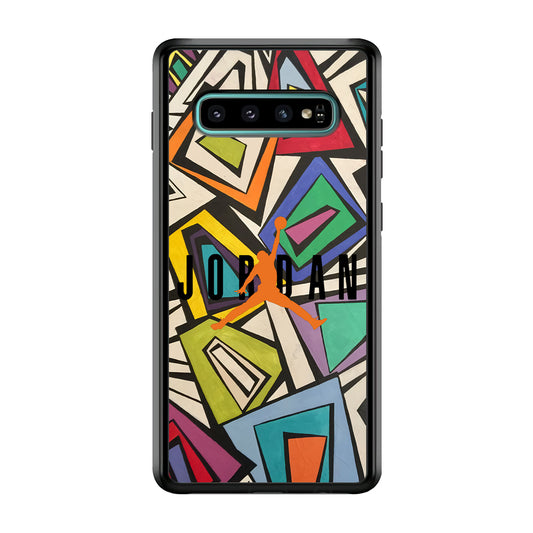 Air Jordan Retro Shape Abstract Samsung Galaxy S10 Plus Case