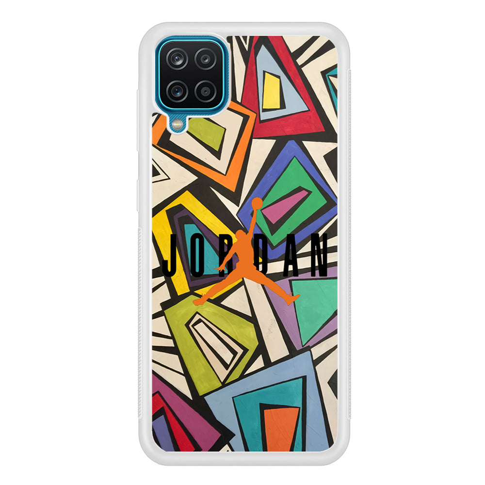 Air Jordan Retro Shape Abstract Samsung Galaxy A12 Case