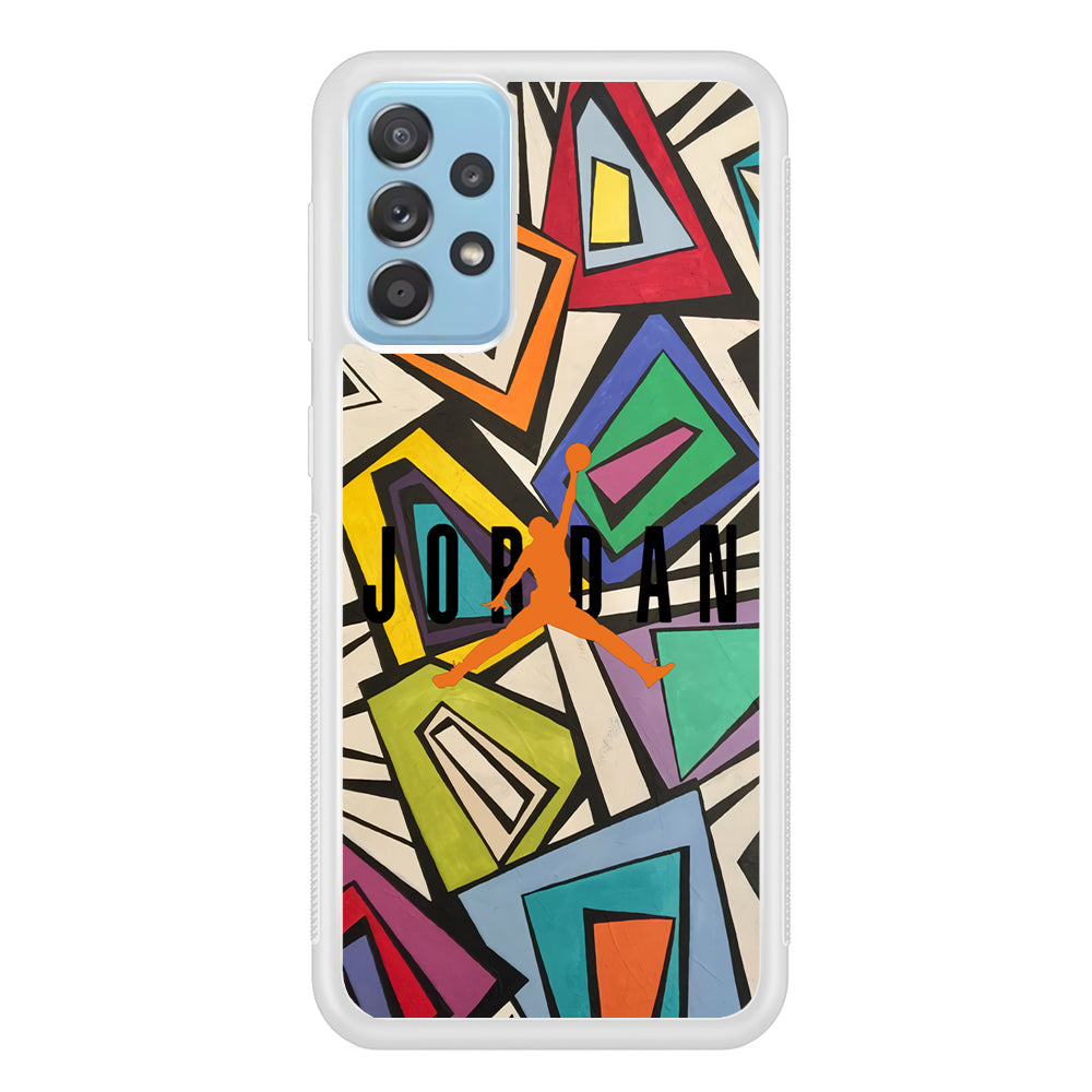 Air Jordan Retro Shape Abstract Samsung Galaxy A52 Case