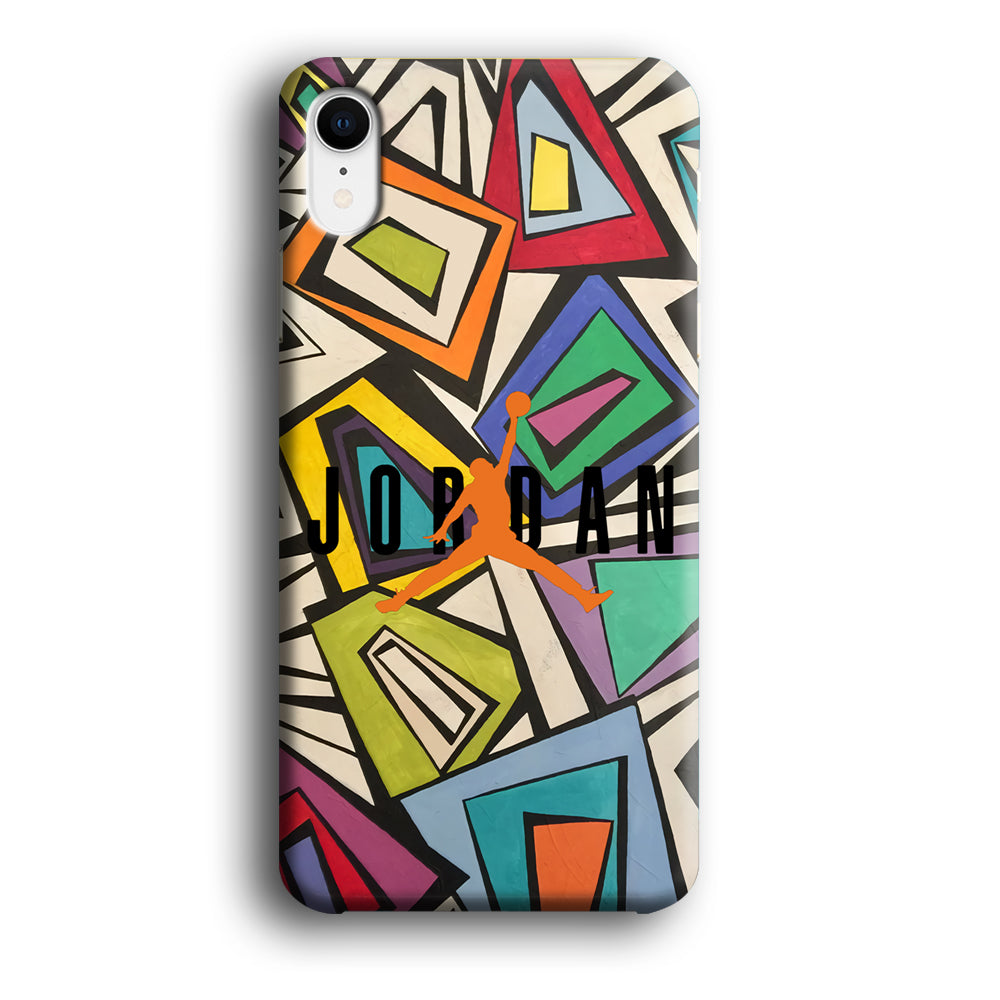 Air Jordan Retro Shape Abstract iPhone XR Case