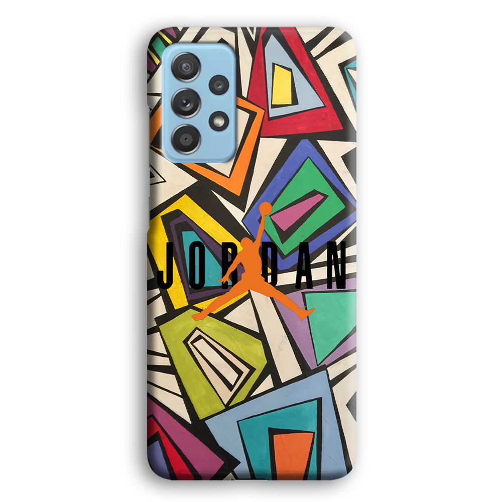 Air Jordan Retro Shape Abstract Samsung Galaxy A52 Case