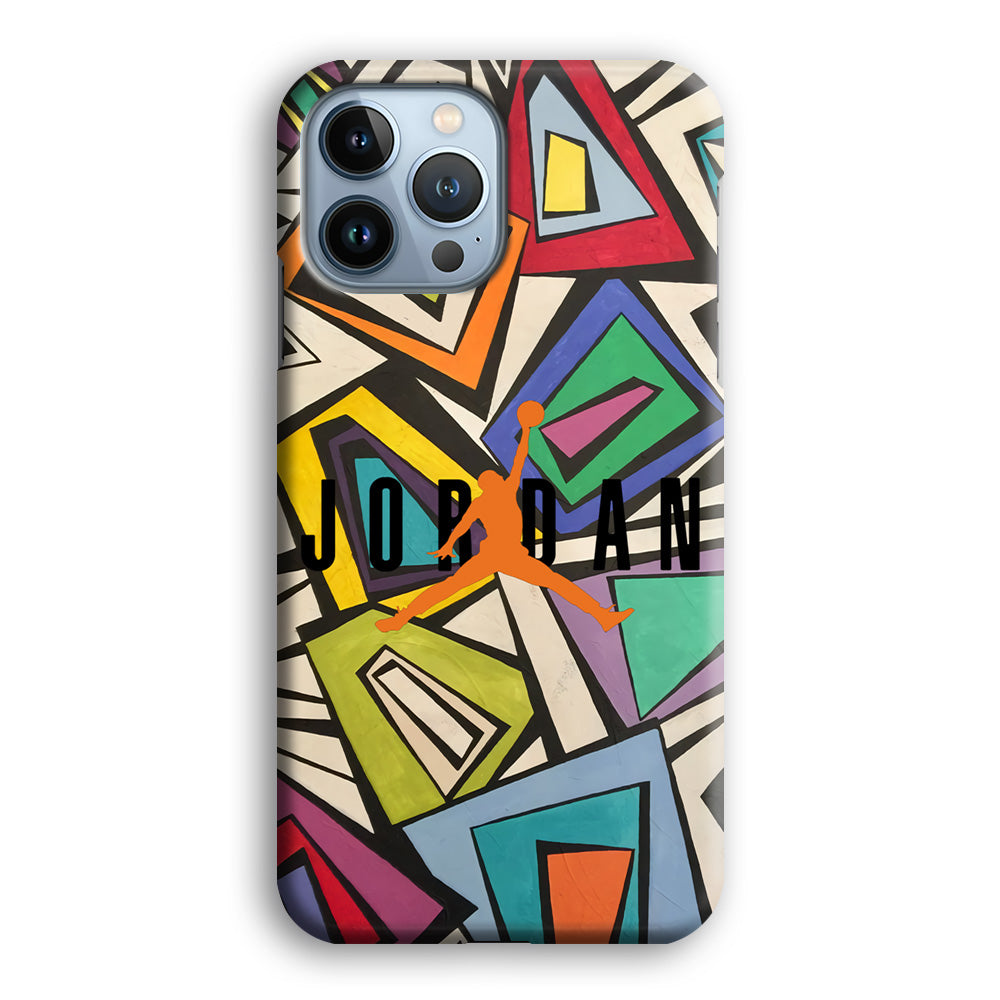 Air Jordan Retro Shape Abstract iPhone 13 Pro Max Case