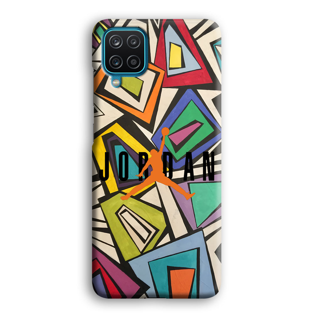 Air Jordan Retro Shape Abstract Samsung Galaxy A12 Case