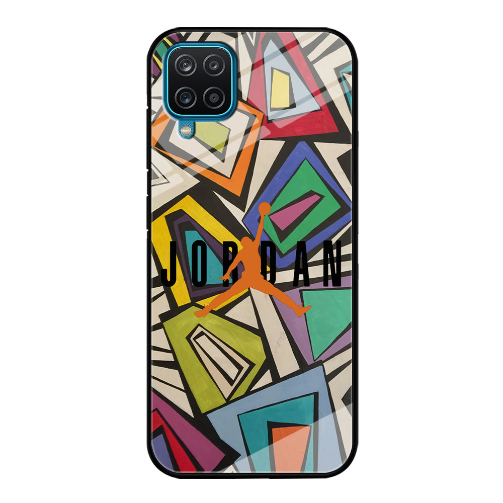 Air Jordan Retro Shape Abstract Samsung Galaxy A12 Case