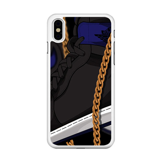 Air Jordan Shoes Grey iPhone X Case