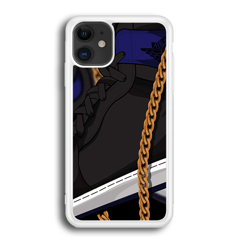 Air Jordan Shoes Grey iPhone 12 Case