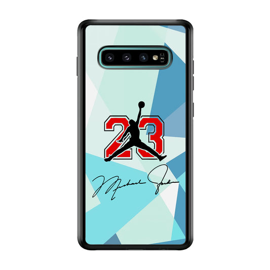 Air Jordan Signature Of Number Samsung Galaxy S10 Plus Case