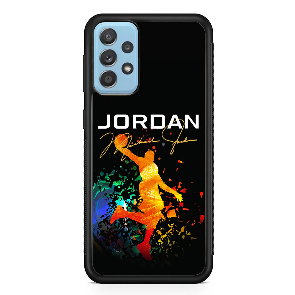 Air Jordan Slam Dunk Style Signature Samsung Galaxy A52 Case