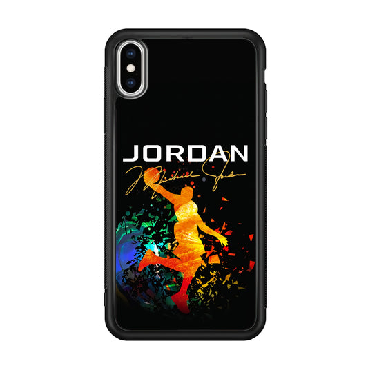 Air Jordan Slam Dunk Style Signature iPhone XS Case
