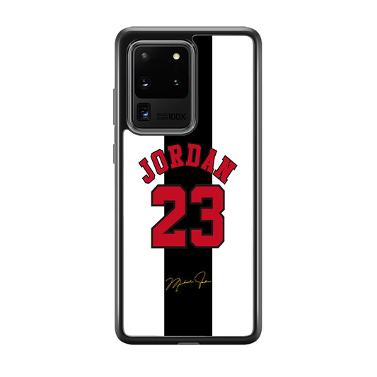 Air Jordan Stripe Black Number Samsung Galaxy S20 Ultra Case