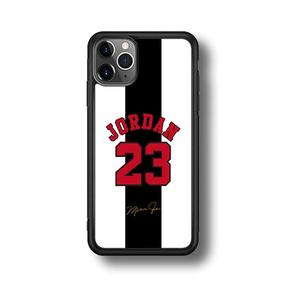 Air Jordan Stripe Black Number iPhone 11 Pro Max Case