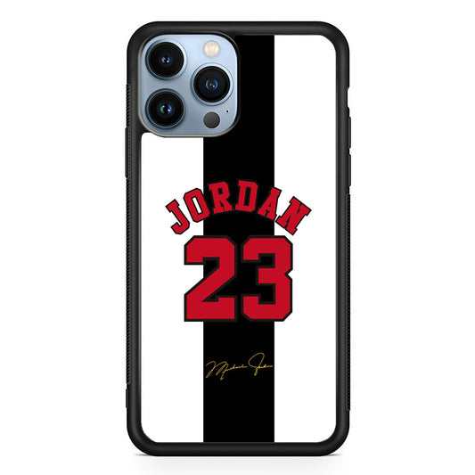 Air Jordan Stripe Black Number iPhone 13 Pro Case