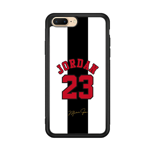 Air Jordan Stripe Black Number iPhone 8 Plus Case