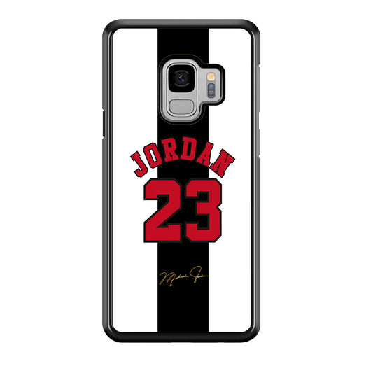 Air Jordan Stripe Black Number Samsung Galaxy S9 Case