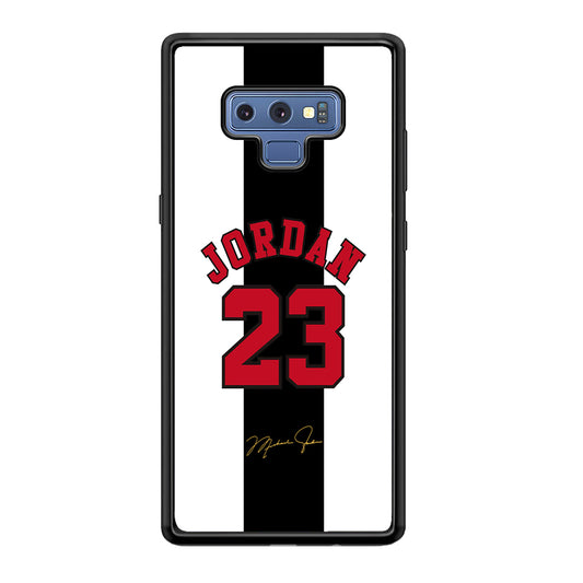 Air Jordan Stripe Black Number Samsung Galaxy Note 9 Case