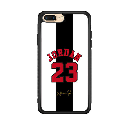 Air Jordan Stripe Black Number iPhone 7 Plus Case