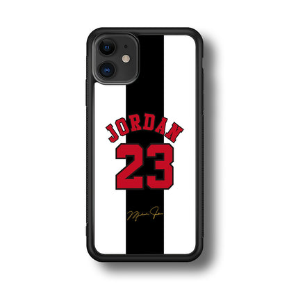 Air Jordan Stripe Black Number iPhone 11 Case