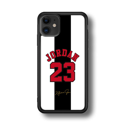 Air Jordan Stripe Black Number iPhone 11 Case