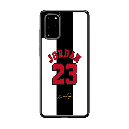 Air Jordan Stripe Black Number Samsung Galaxy S20 Plus Case