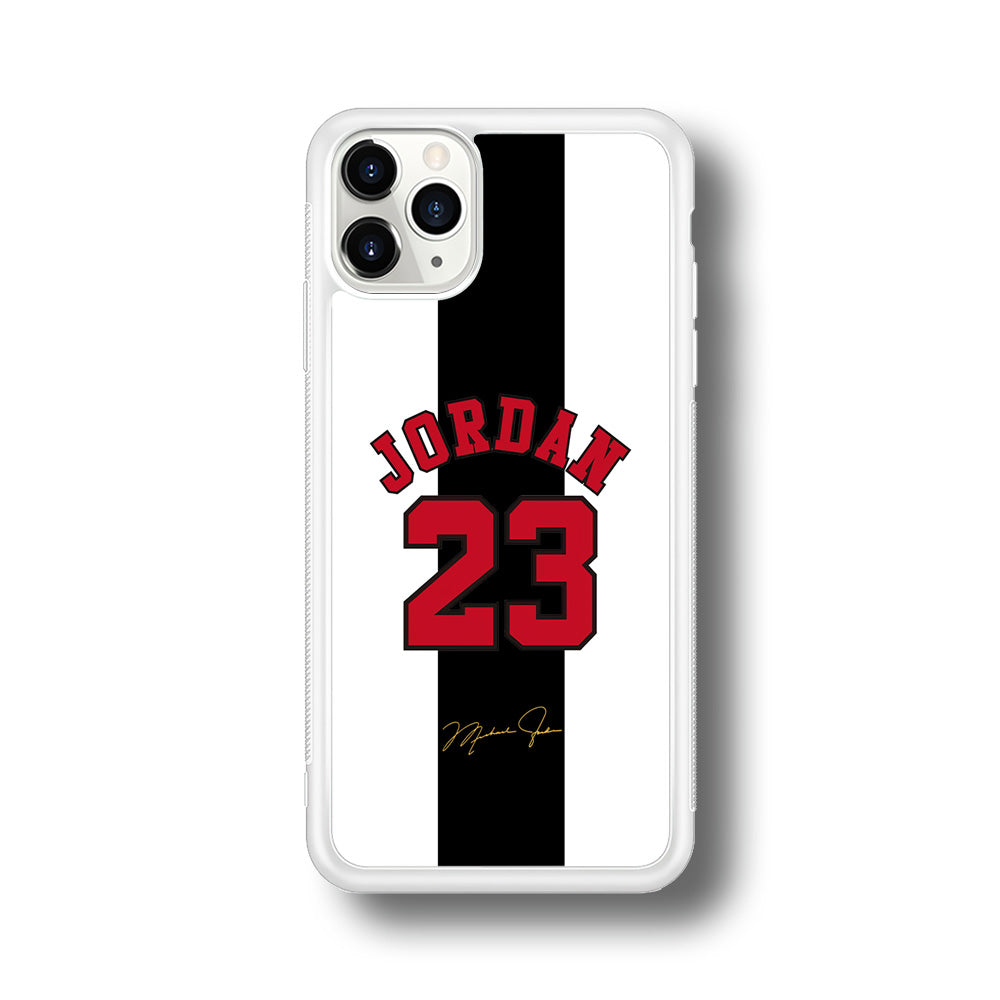 Air Jordan Stripe Black Number iPhone 11 Pro Max Case