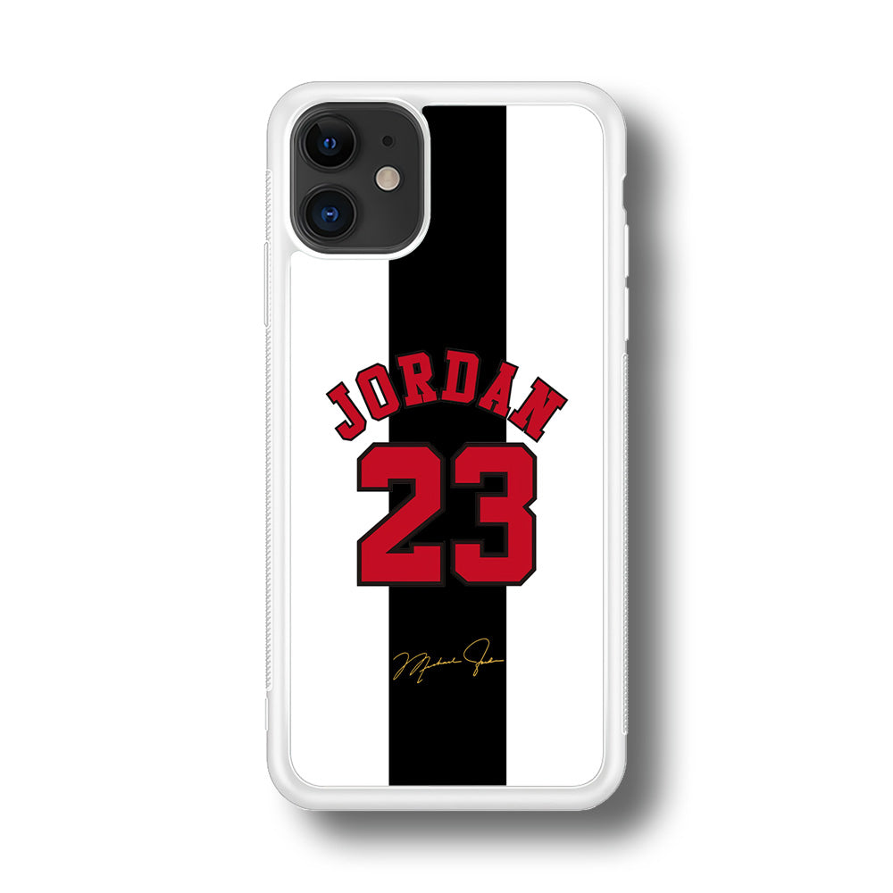 Air Jordan Stripe Black Number iPhone 11 Case