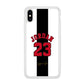 Air Jordan Stripe Black Number iPhone X Case