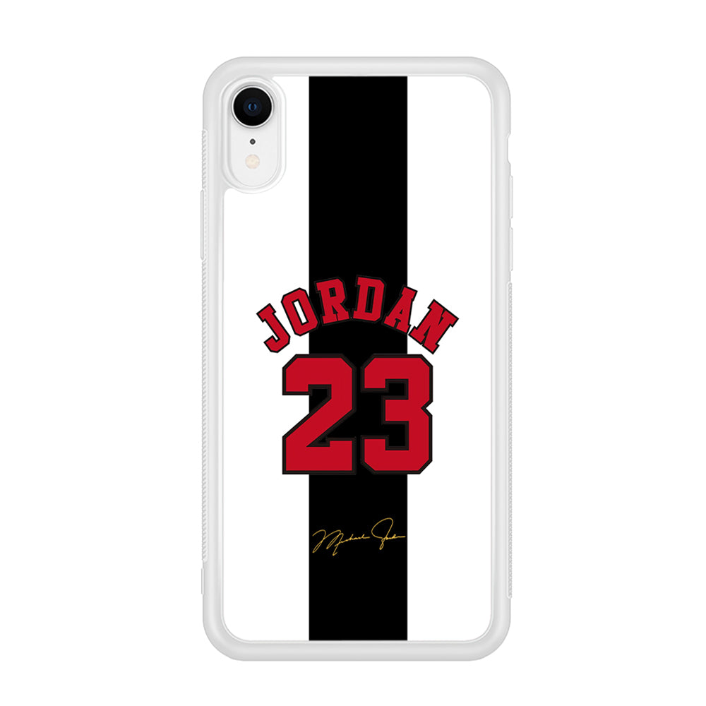 Air Jordan Stripe Black Number iPhone XR Case