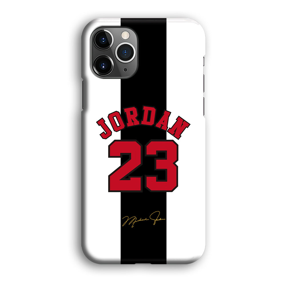 Air Jordan Stripe Black Number iPhone 12 Pro Case