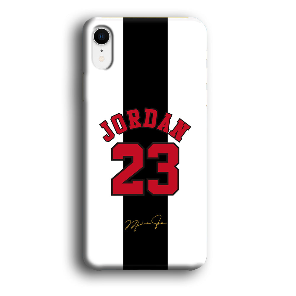 Air Jordan Stripe Black Number iPhone XR Case