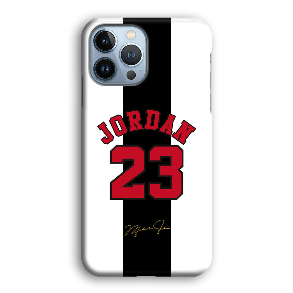 Air Jordan Stripe Black Number iPhone 13 Pro Max Case