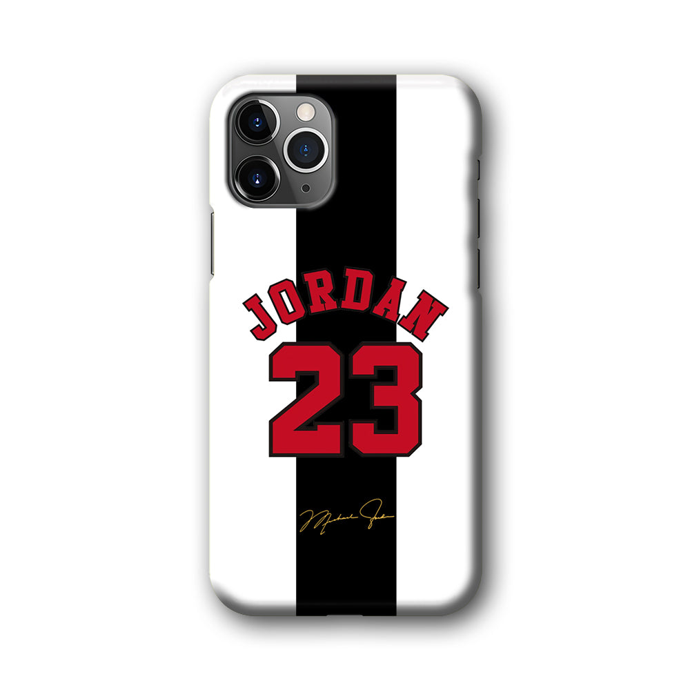 Air Jordan Stripe Black Number iPhone 11 Pro Max Case