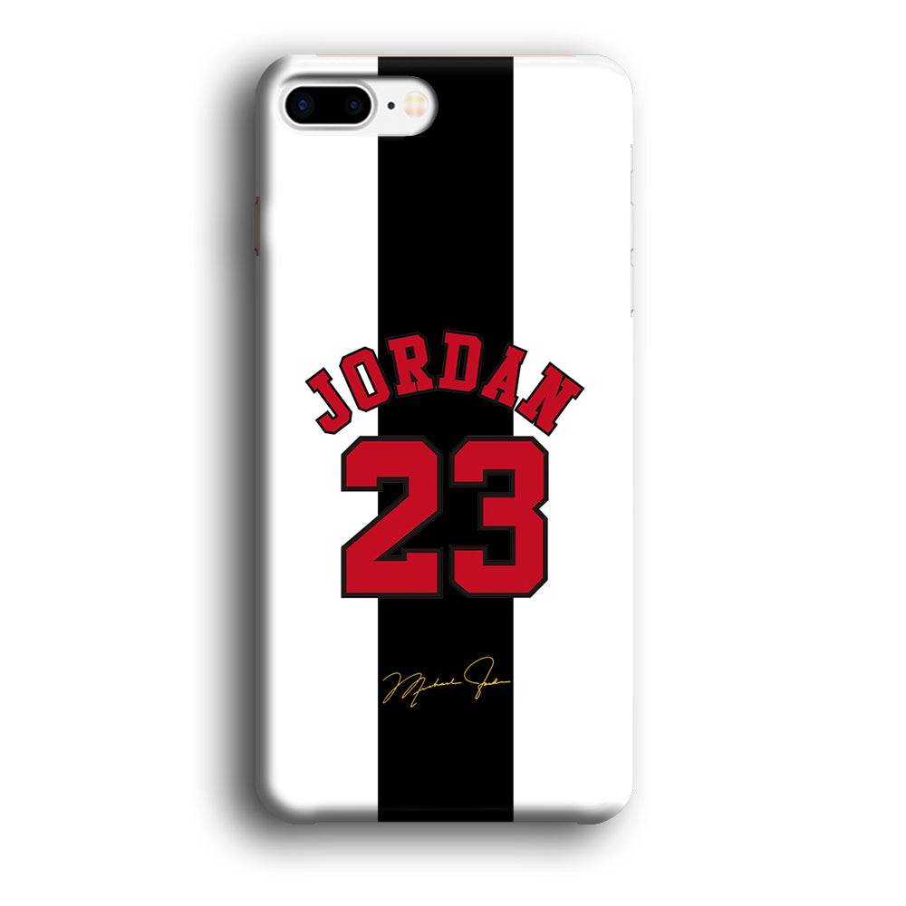 Air Jordan Stripe Black Number iPhone 7 Plus Case