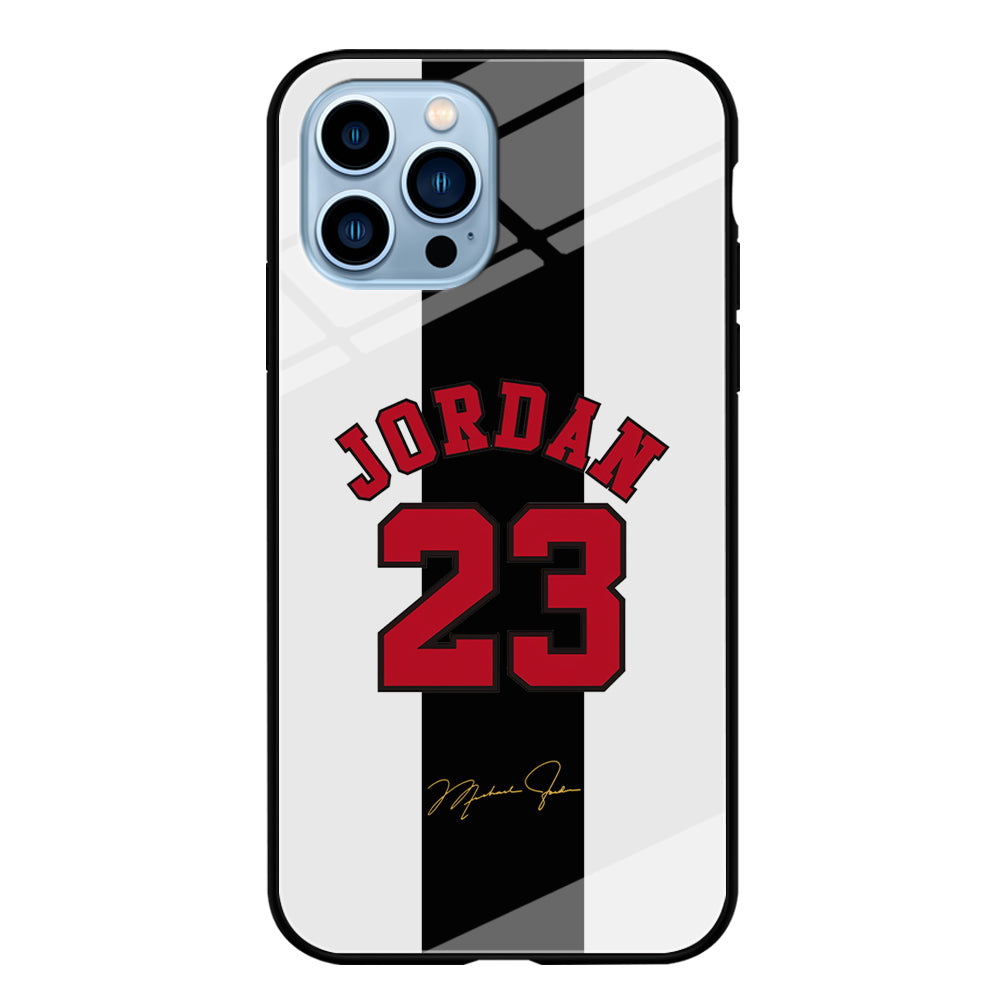 Air Jordan Stripe Black Number iPhone 13 Pro Max Case