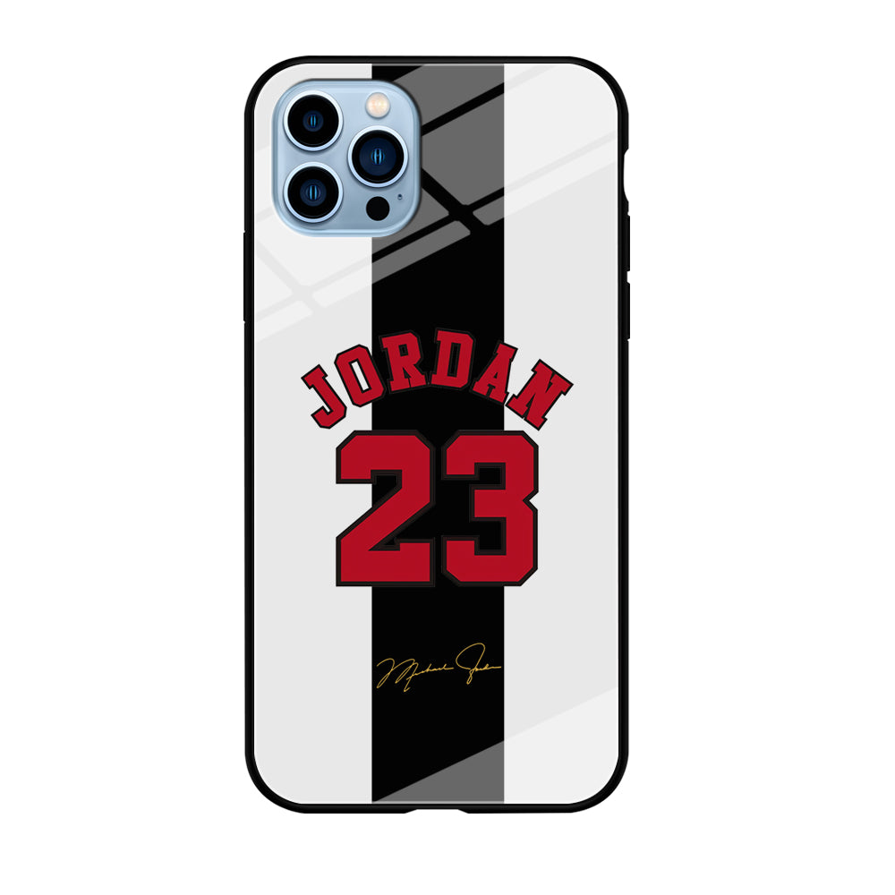 Air Jordan Stripe Black Number iPhone 12 Pro Case