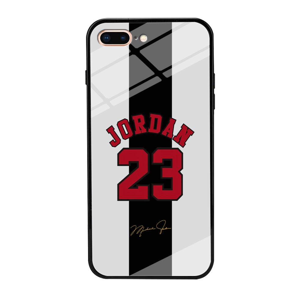 Air Jordan Stripe Black Number iPhone 7 Plus Case