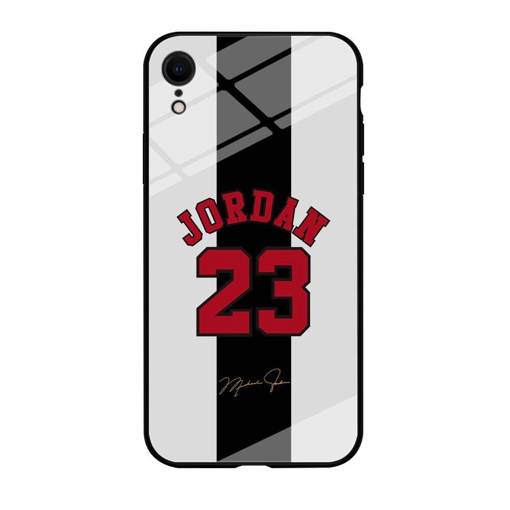 Air Jordan Stripe Black Number iPhone XR Case