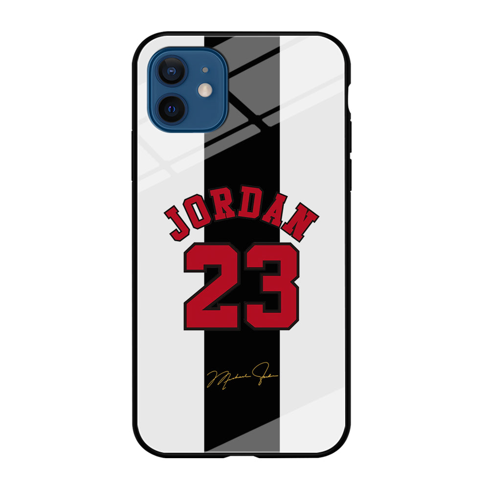 Air Jordan Stripe Black Number iPhone 12 Case