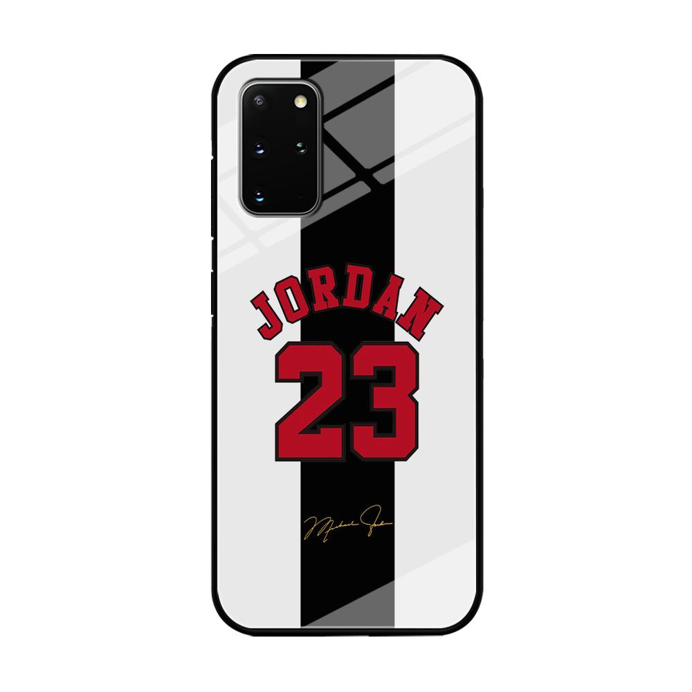 Air Jordan Stripe Black Number Samsung Galaxy S20 Plus Case