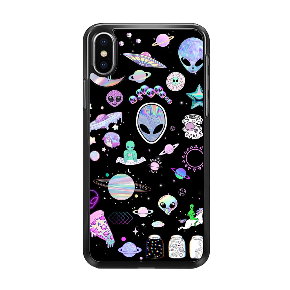 Alien Aesthetic iPhone X Case