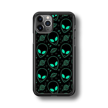 Alien Green Doodle iPhone 11 Pro Max Case