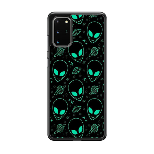 Alien Green Doodle Samsung Galaxy S20 Plus Case