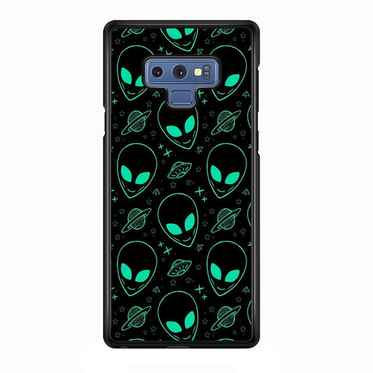 Alien Green Doodle Samsung Galaxy Note 9 Case